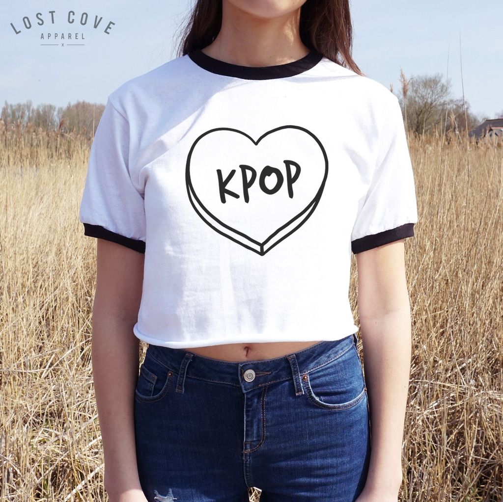 crop band t shirt
